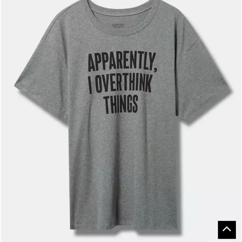 Overthink Things Relaxed Fit Heritage Jersey Crew Tee